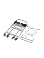 Cadeira De Banho Higiênica Dellamed Dobrável E Desmontável Até 120 Kg Preto E Cinza D40