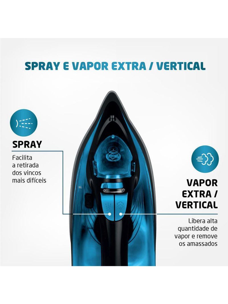 Ferro De Passar A Vapor Mondial F-53 127V