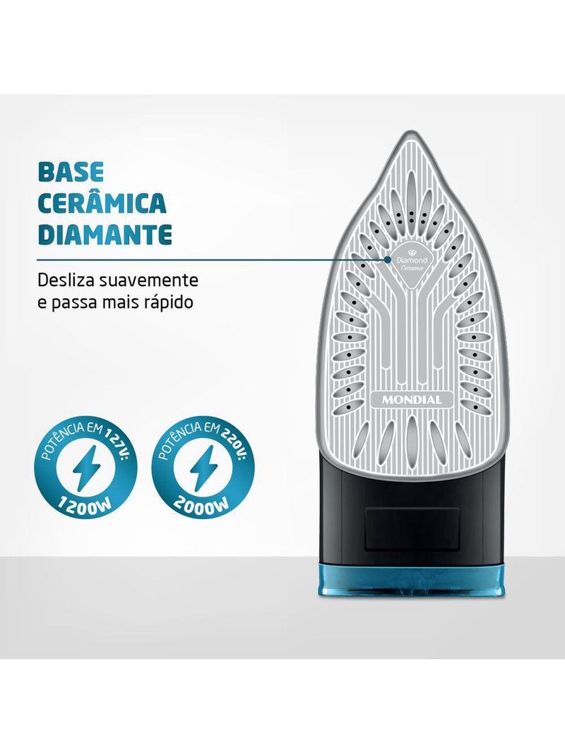 Ferro De Passar A Vapor Mondial F-53 127V