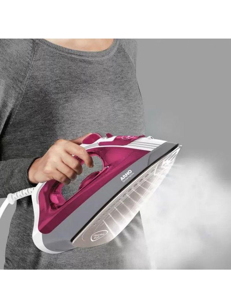 Ferro Fv1930 A Vapor Cerâmico Steamgliss 1200w Arno Rosa220v