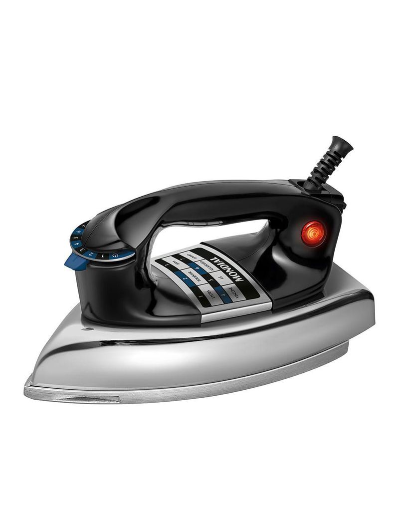 Ferro A Seco Mondial Preto E Cromado 1400W FS-01-BI 220V