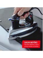 Ferro A Seco Mondial Preto E Cromado 1400W FS-01-BI 220V