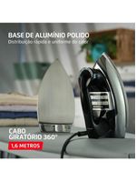 Ferro A Seco Mondial Preto E Cromado 1400W FS-01-BI 220V