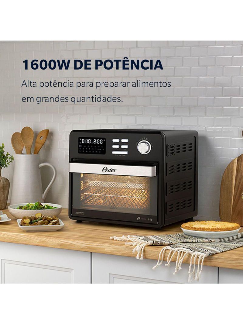 Forno E Fryer 15L Oster Multifunções Compact 10 Em 1 220V