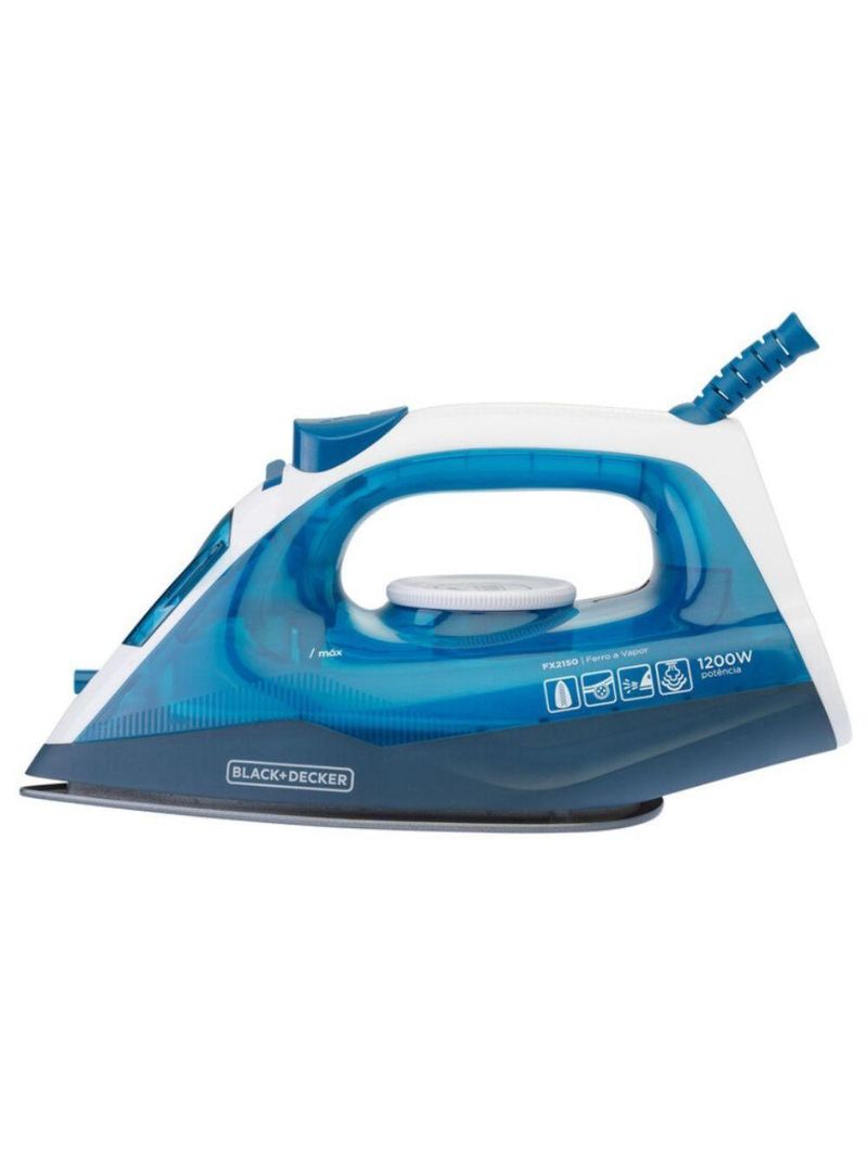 Ferro De Passar A Vapor Black Decker FX2150 Branco Com Azul - 220V