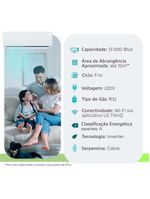 Ar Condicionado Split Lg Dual Inverter  12000 Btus Frio 220v