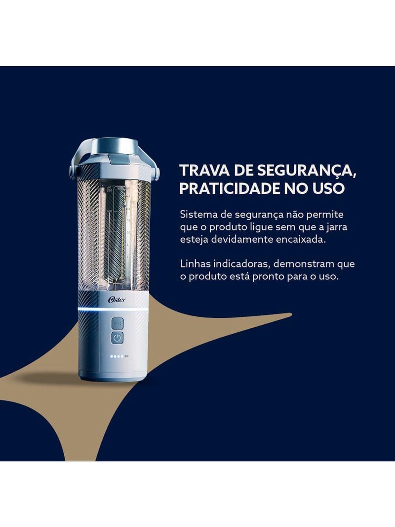 Liquidificador Portátil Sem Fio Blender Go Max Oster