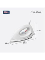Ferro A Seco Mondial FSN-55 W 6 Temperaturas Branco 110V
