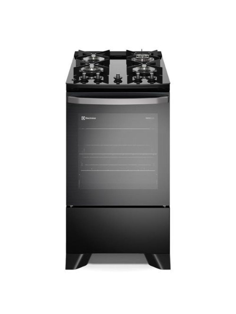 Fogão 4 Bocas Electrolux Automático Mesa De Vidro FE4GP Preto Bivolt