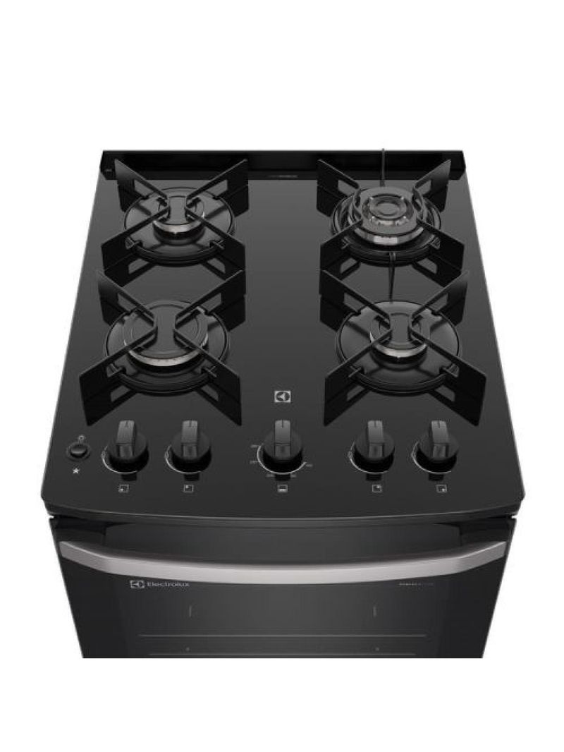 Fogão 4 Bocas Electrolux Automático Mesa De Vidro FE4GP Preto Bivolt