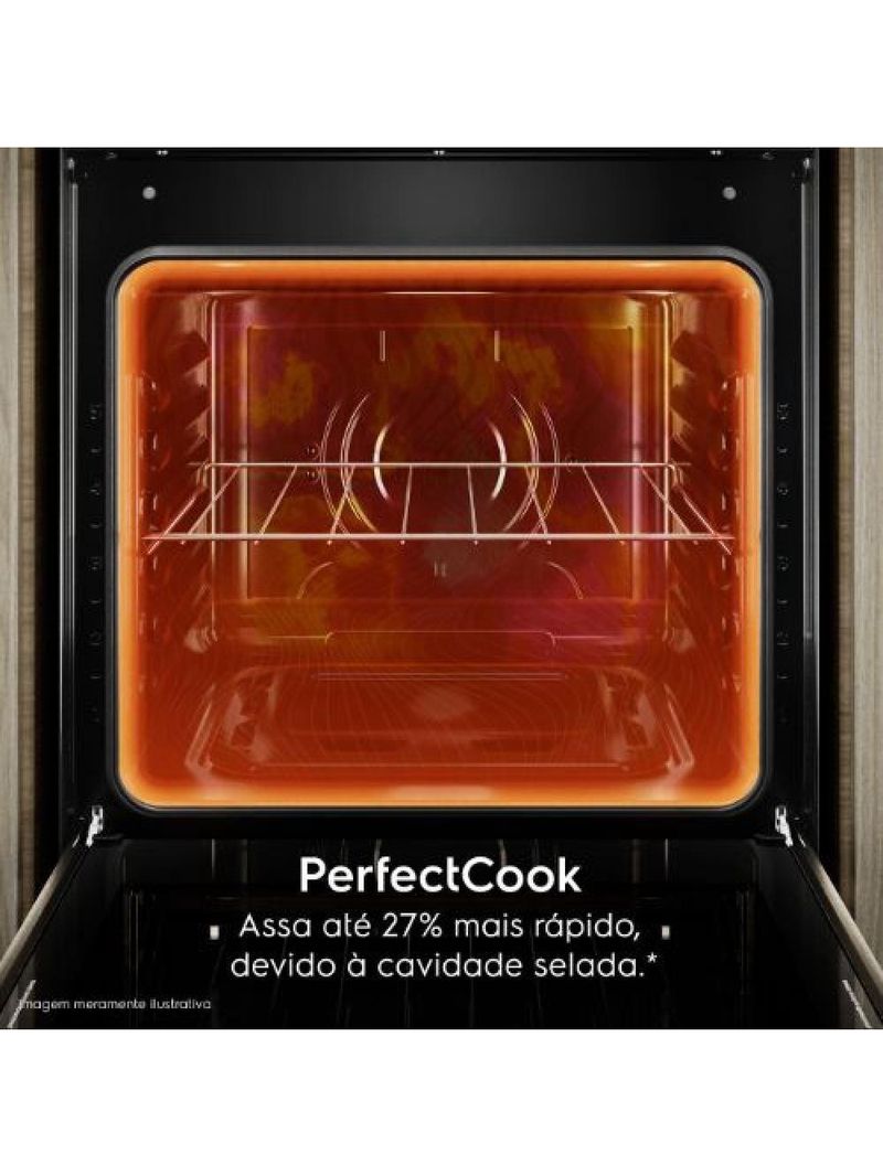 Fogão 4 Bocas Electrolux Automático Mesa De Vidro FE4GP Preto Bivolt