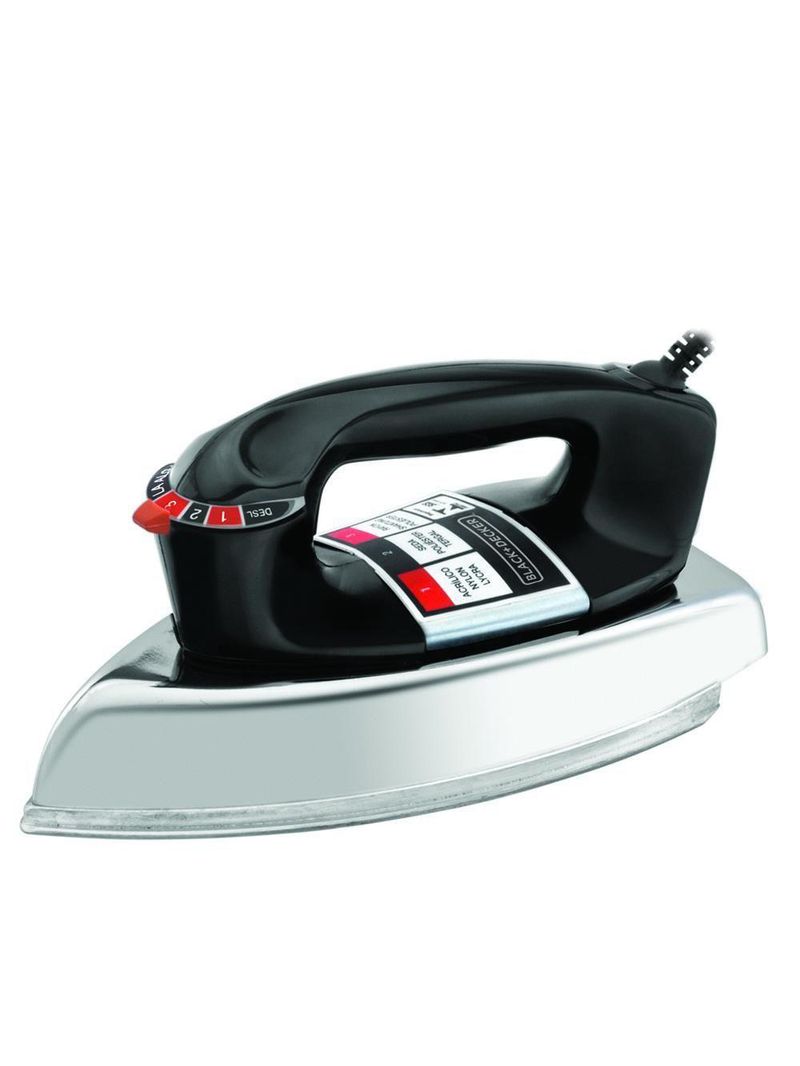 Ferro A Seco Black & Decker VFA1110 Com 7 Níveis De Temperatura Preto-metálico 110V