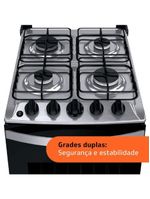 Fogão 4 Bocas Brastemp Automático BFO4NBB Branco Bivolt