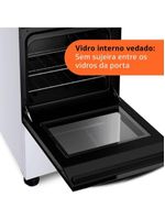 Fogão 4 Bocas Brastemp Automático BFO4NBB Branco Bivolt