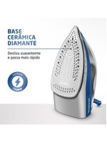 Ferro A Vapor Mondial FVN01BL Branco-azul 110V