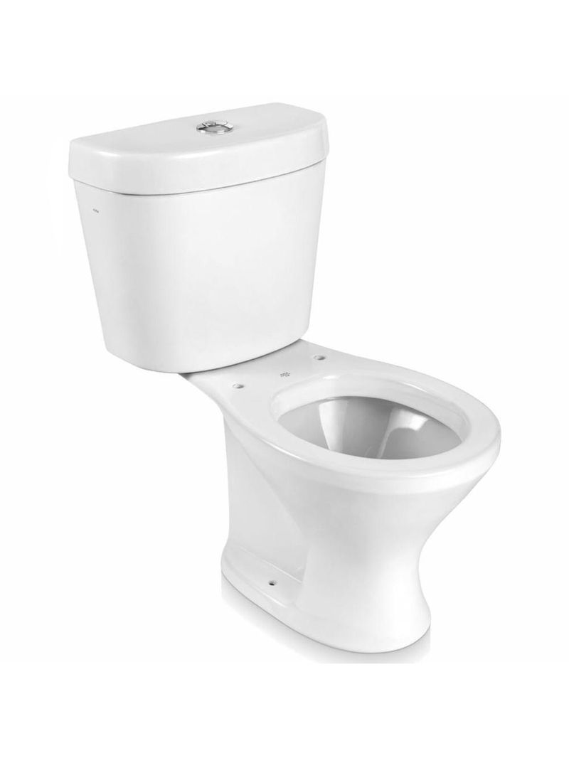 Bacia Com Caixa Acoplada Diamantina Branca Infantil + Assento E Kit De Instalação - Cbinf00 - Icasa