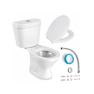 Bacia Com Caixa Acoplada Diamantina Branca Infantil + Assento E Kit De Instalação - Cbinf00 - Icasa