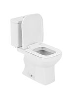 Kit Vaso Sanitário Com Caixa Acoplada Quadra 3-6 Litros Branco - Deca Kit Bacia C-caixa Quadra Branco Deca
