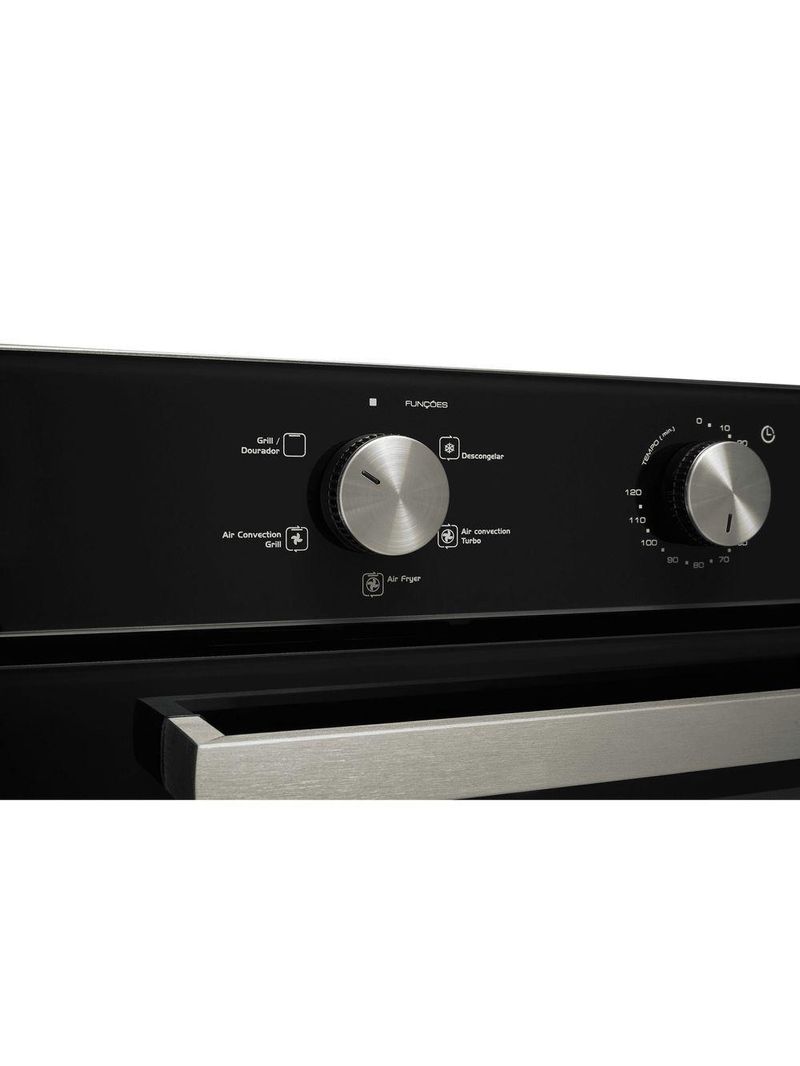 Forno Elétrico Fischer Infinity Embutir 50L Com Turbo Convection Preto 220V