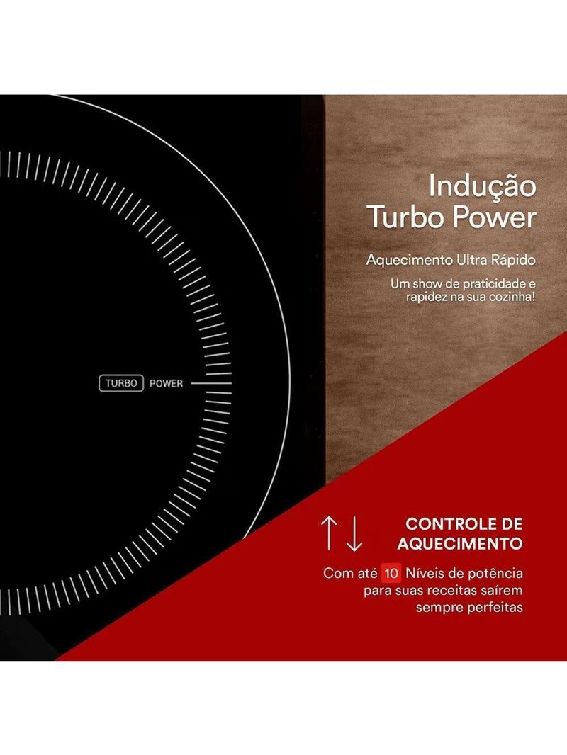 Fogão Cooktop De Indução Freezone Duas Bocas De Embutir 3500w Eci02epf 220v - Eos B186255 220v