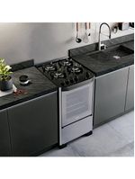 Fogão 4 Bocas Dako Magister Style Com Mesa De Vidro Espelhado Bivolt