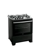 Fogão 5 Bocas Dako Supreme Mesa de Inox e Timer Bivolt - Preto