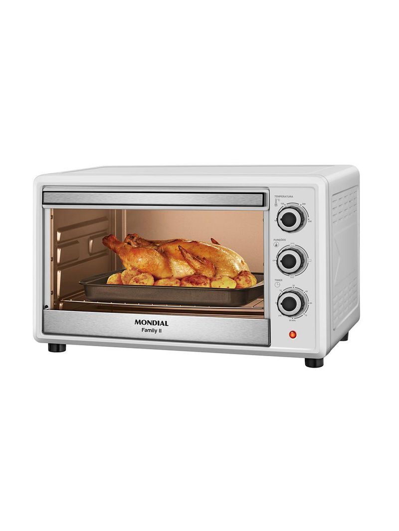 Forno Elétrico 42l Family Ii Mondial Branco Inox FR 42W 220V/60hz