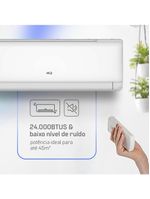 Ar Condicionado Split HQ Hi Wall Inverter 24000 BTU/h Quente E Frio Monofásico Branco HQ-INV24000QFA 220V