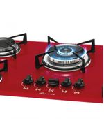 Fogão Cooktop Fischer 5 Bocas Tripla Chama Vermelho Rouge 1743-15738 Bivolt