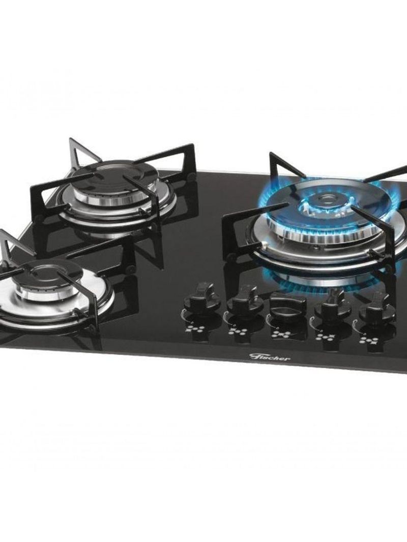 Fogão Cooktop Fischer 5 Bocas Tripla Chama Preto 1743-5733 Bivolt