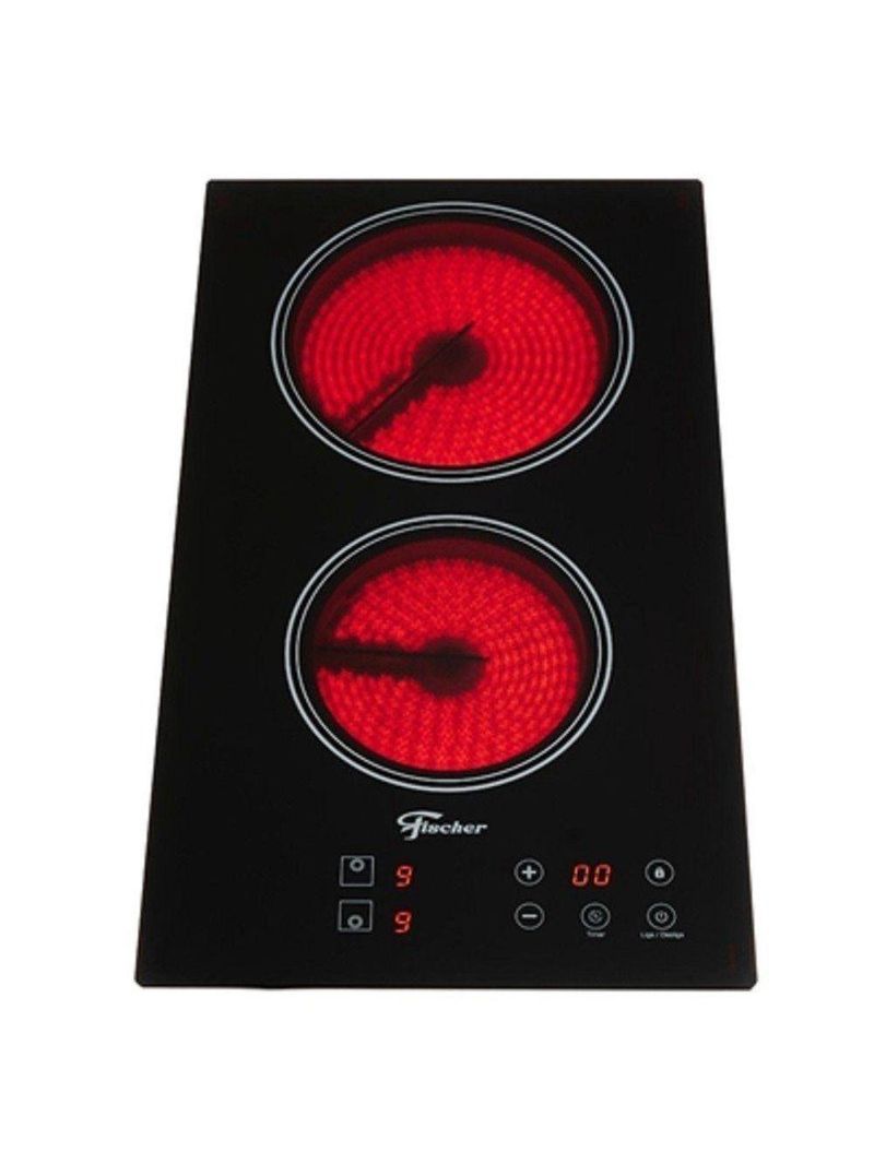 Fogão Cooktop Fischer 2 Bocas Elétrico Mesa Vitrocerâmica Touch 220v 30004-73474