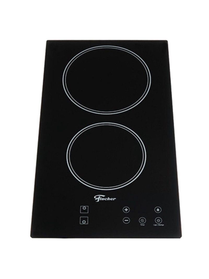 Fogão Cooktop Fischer 2 Bocas Elétrico Mesa Vitrocerâmica Touch 220v 30004-73474