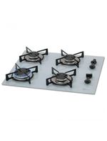 Fogão Cooktop Fischer 4 Bocas Gás Mesa Vidro - Branco 1519-5902