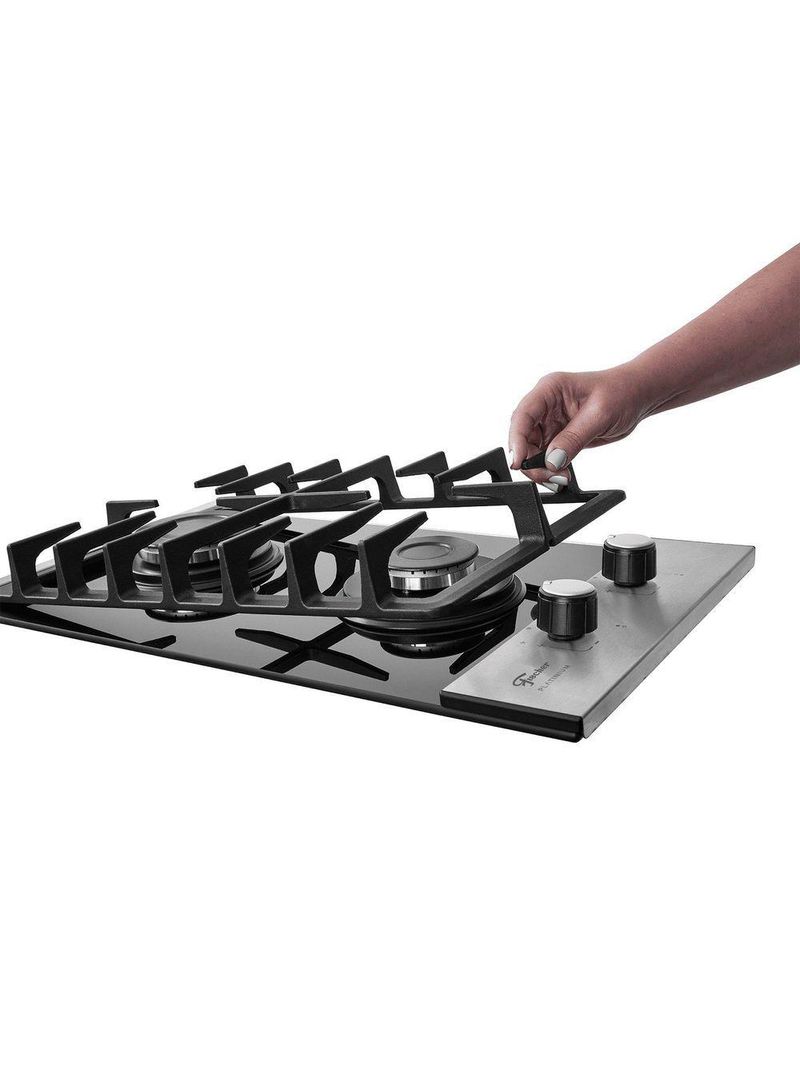 Fogão Cooktop Fischer 2 Queimadores Platinium 33795-92120 Bivolt