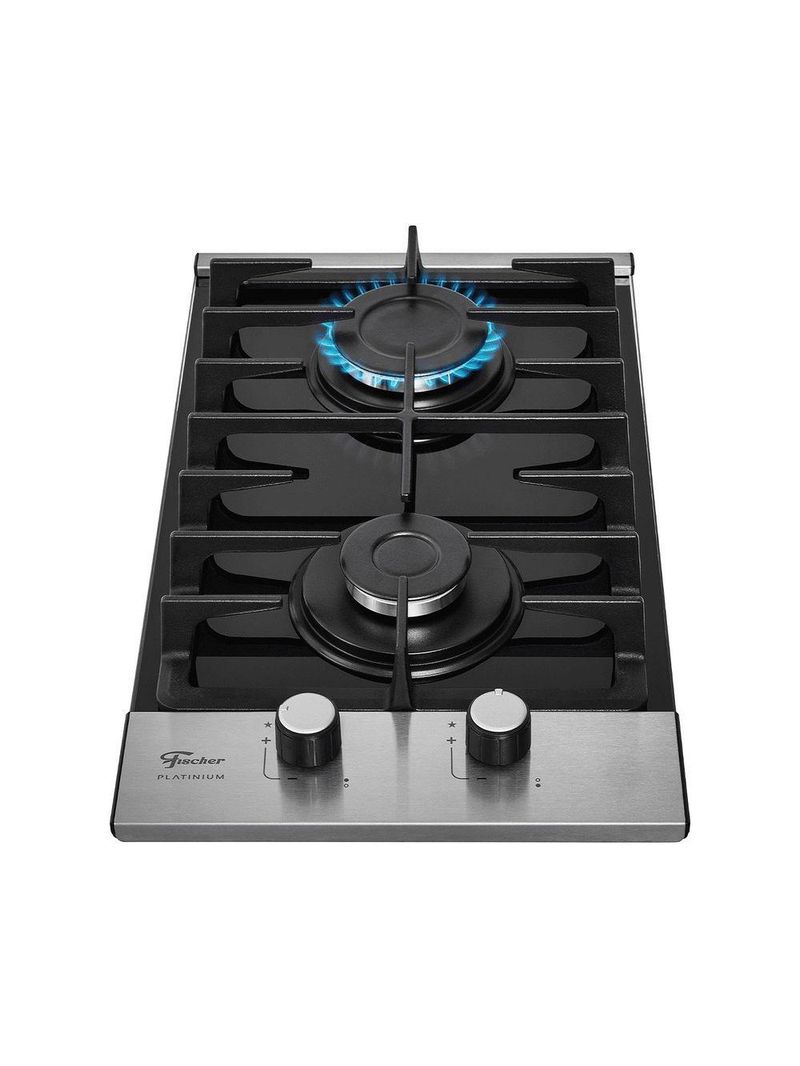 Fogão Cooktop Fischer 2 Queimadores Platinium 33795-92120 Bivolt