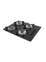 Fogão Cooktop 4 Bocas Mesa Em Vidro Safe Ferro Fundido Fogatti Bivolt