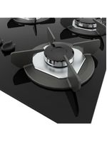 Fogão Cooktop 4 Bocas Mesa Em Vidro Safe Ferro Fundido Fogatti Bivolt