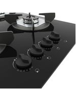 Fogão Cooktop 4 Bocas Mesa Em Vidro Safe Ferro Fundido Fogatti Bivolt