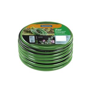 Mangueira Flex Para Jardim Tramontina Verde Com Faixa Preta Em Pvc 4 Camadas 30 M
