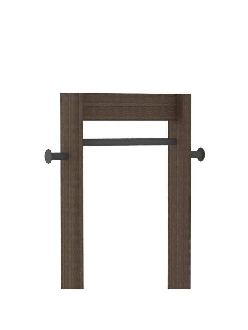 Cabideiro De Chão Multimóveis Cr35005 Nogal/Preto