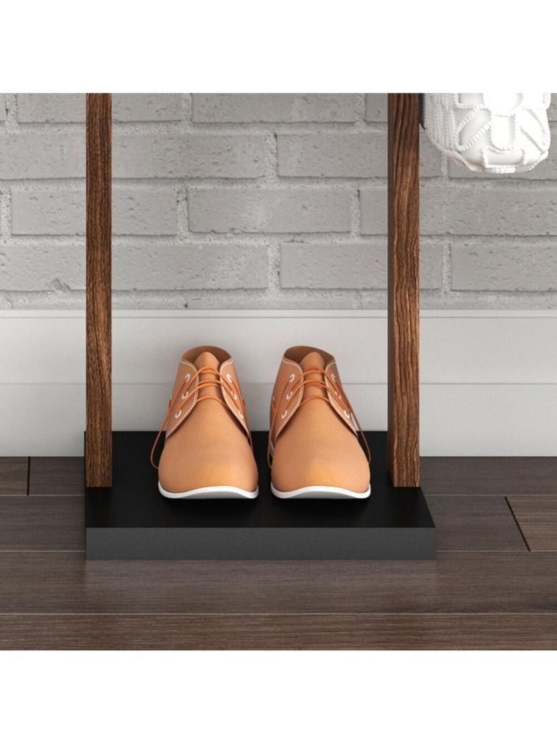 Cabideiro De Chão Multimóveis Cr35005 Nogal/Preto