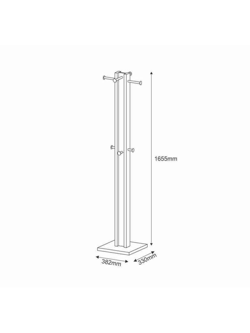 Cabideiro De Chão Multimóveis Vcr35004 Preto/Nogal