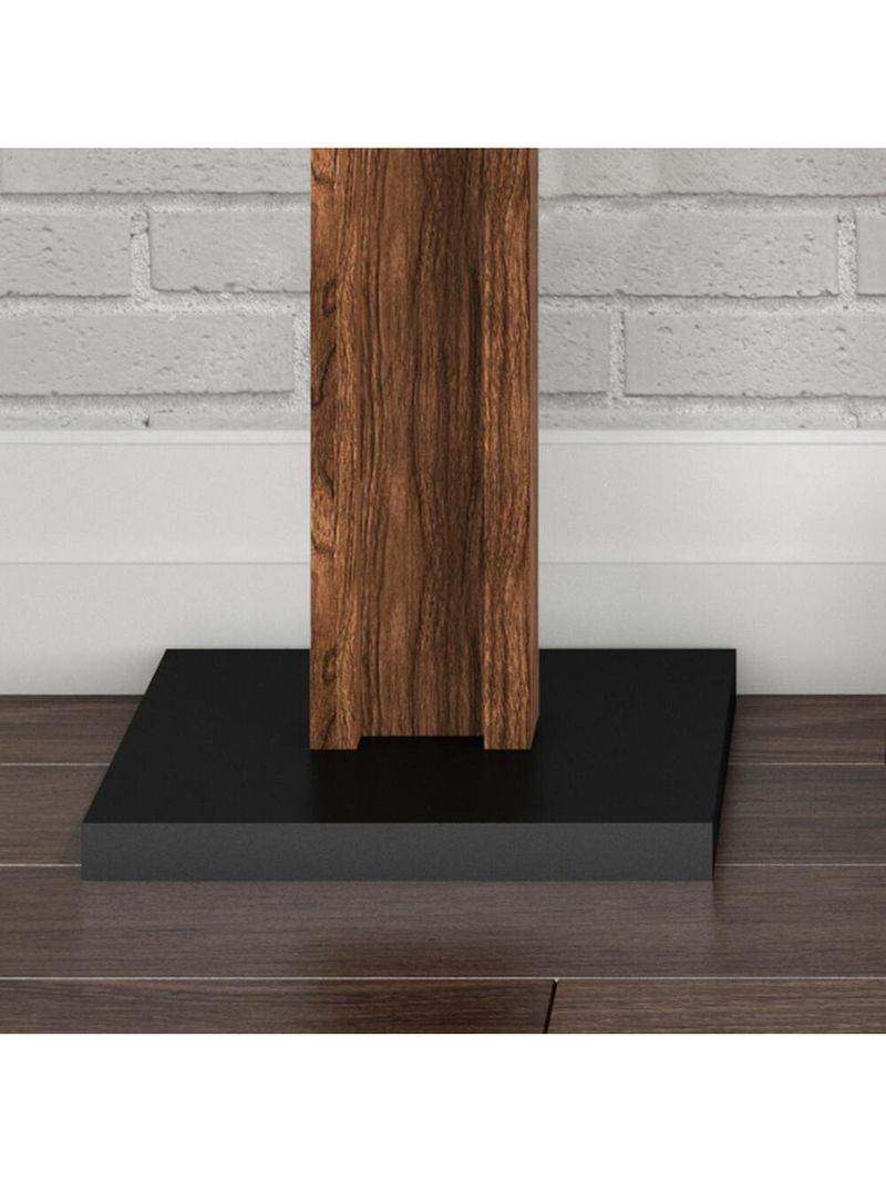 Cabideiro De Chão Multimóveis Vcr35004 Preto/Nogal