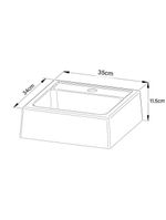 Cuba Para Banheiro 35x11,5x34cm Multimóveis Cr10093 Branca