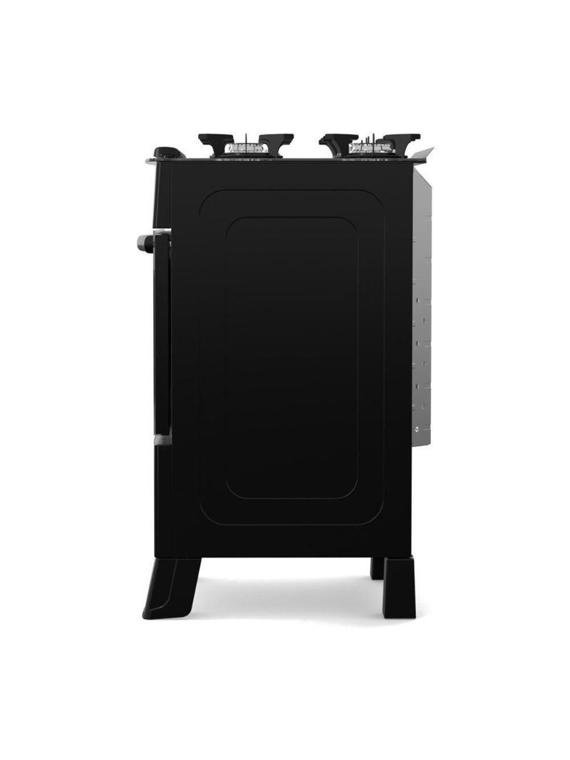 Fogão 4 Bocas A Gás Realce Smart Glass CR223 Preto Bivolt