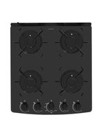 Fogão 4 Bocas A Gás Realce Smart Glass CR223 Preto Bivolt