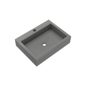 Cuba Sobrepor Banheiro Retangular 49,2x10x36,7cm Multimóveis Cr10148 Grafite