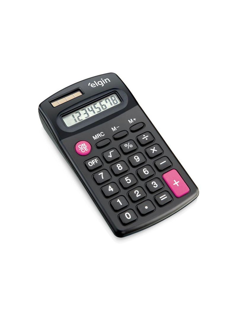 Calculadora de Bolso CB 1483 8 Dígitos 4 Operações Visor Cristal Líquido Solar