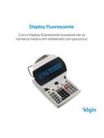 Calculadora Com Impressão Bicolor 7142 14 Dígitos Visor Fluorescente Cálculo Com Memória