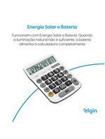 Calculadora De Mesa 4132 Branca 12 Dígitos Função Raíz Quadrada Porcentagem Correção